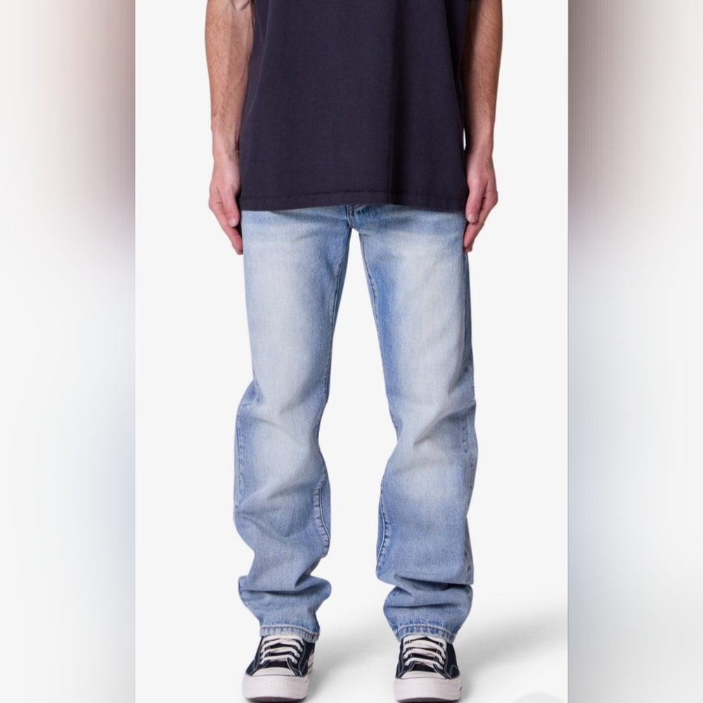 NWT! MNML Straight Everday Denim Light Blue